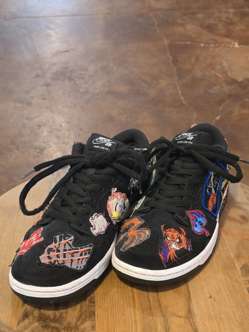 Nike SB Dunk Low Pro QS Neckface Black White Sneakers Men’s Size 11 DQ4488-001